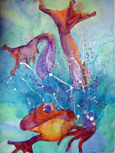 One of many beautiful watercolors by Ellen Silberlicht!!! 