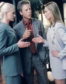 Ally McBeal's (l-r) Nel Porter, Richard Fish, & Ally McBeal