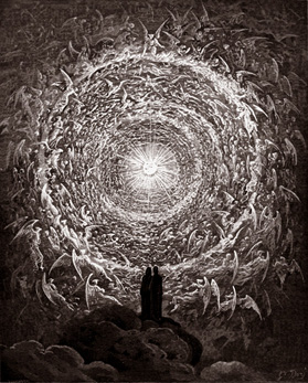 The Empyrean by Gustave Dore from The Divine Comedy by John Milton