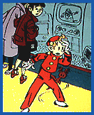 SPIROU- in one of his adventures