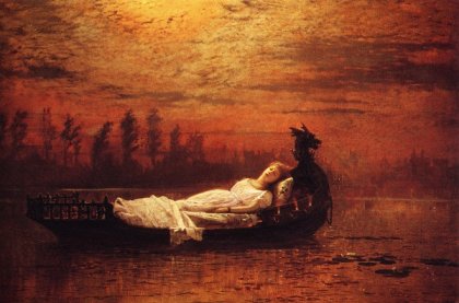 The Lady of Shalott by John Atkinson Grimshaw