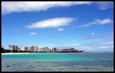 Waikiki & Diamond Head from Kaka'ako