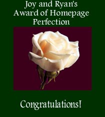 Joy and Ryan's Award of Perfection! June 16, 1998