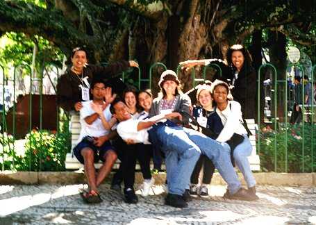 Foto Galera no Banco da Praa - Centro de Floripa