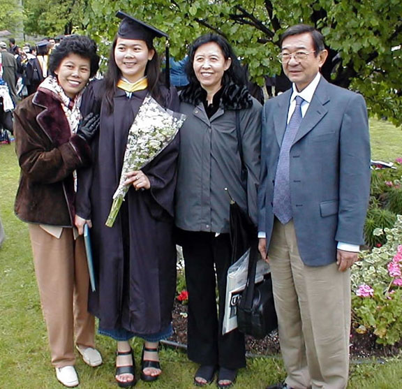 My mom, me, aunt and dad