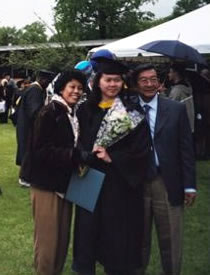 My mom, me and dad