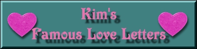 Kim's Famous Love Letter