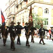 Colour Party at the VJ Day Parade - London  1995