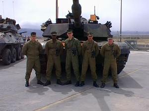 Left to Right: Lt Bodisch, Pfc Bell, Pfc Harper, Lcpl Byrnes, Sgt Cirillo