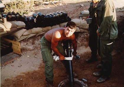 Rick Mendoza cleaning the 81