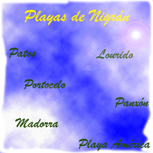 Mapa Menu de Playas