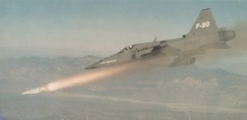 F-20 firing AGM-65