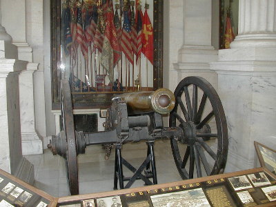 Gettysburg Gun, North Portico, State House, Providence, RI