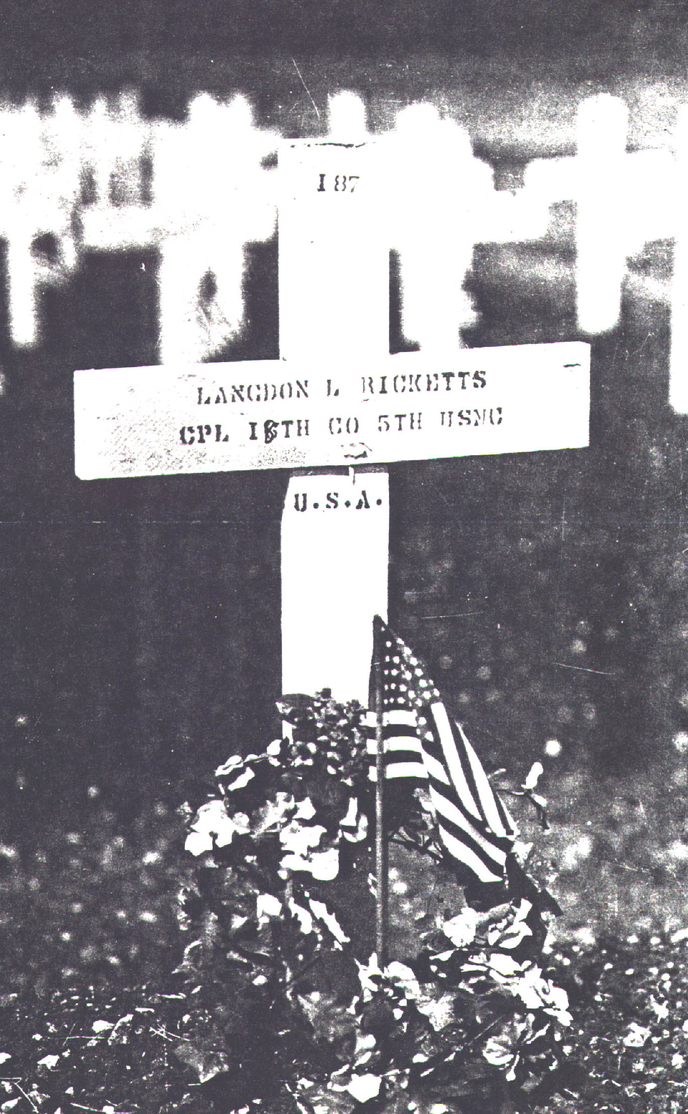 Battlefield marker in France