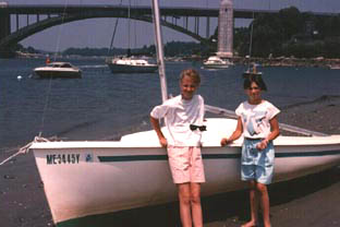 Claire and Me in Gloucester, 1989