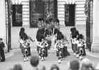 marching out of Buckingham Palace