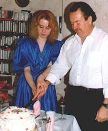 Larry Lafayette and his bride Sep. 1986