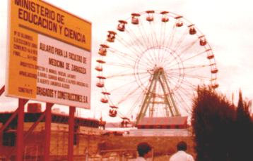 Fairgrounds in Zaragoza, Spain