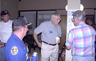 Larry Hughes of Everett, Washington, Les Strouse from Samkoke Pathomthani, Thailand, Col. Bud Day and Dick Geron from Destin, Florida.