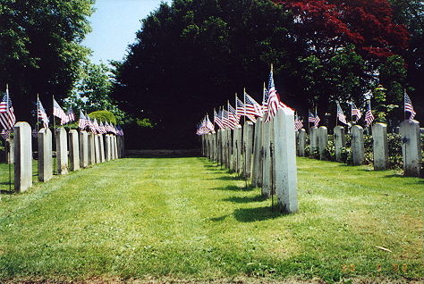 Island Cemetery Civil War Soldiers and Sailors Burial Plot.