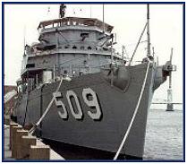 USS ADROIT makes a visit to Wilmington, NC - 1982. - Photo provided by Al Hines