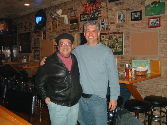 Dominick Ceglio with Capt. Pete Tzomes - 2003