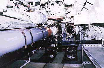 REQUIN's forward torpedo room