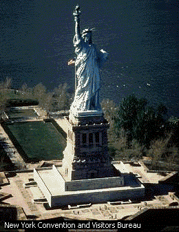 The Statue of Liberty in Ellis Island, New York