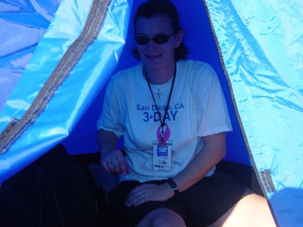 Suzy Packing in the Tent