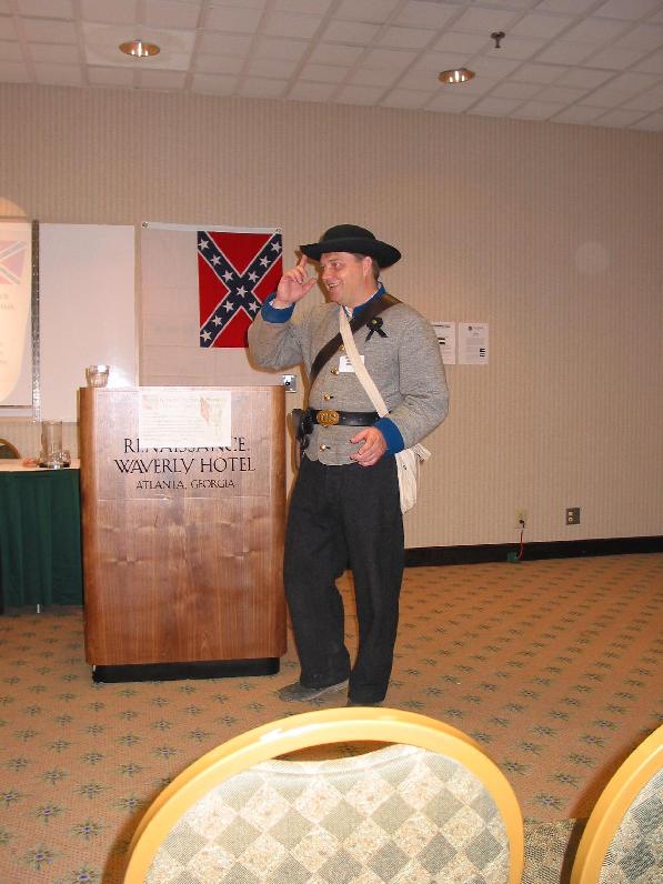 Yes, it's ME! Speaking to the first annual congress of the Georgia Brigade historical society