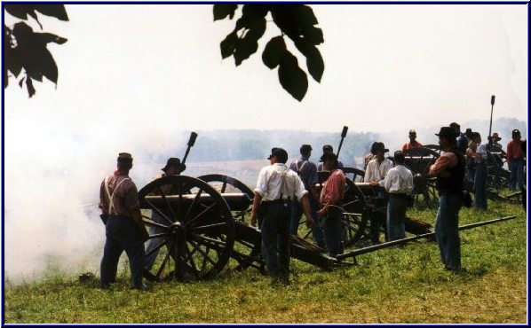 Knap's Battery at the 135th Anniversary Battle of Gettysburg Re-enactment