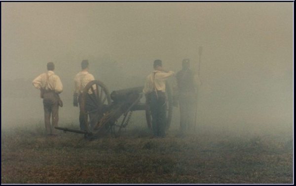 Knap's Battery at the Battle of Manassas, VA.