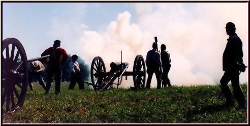 Knap's Battery at the Battle of Laurel Hill.