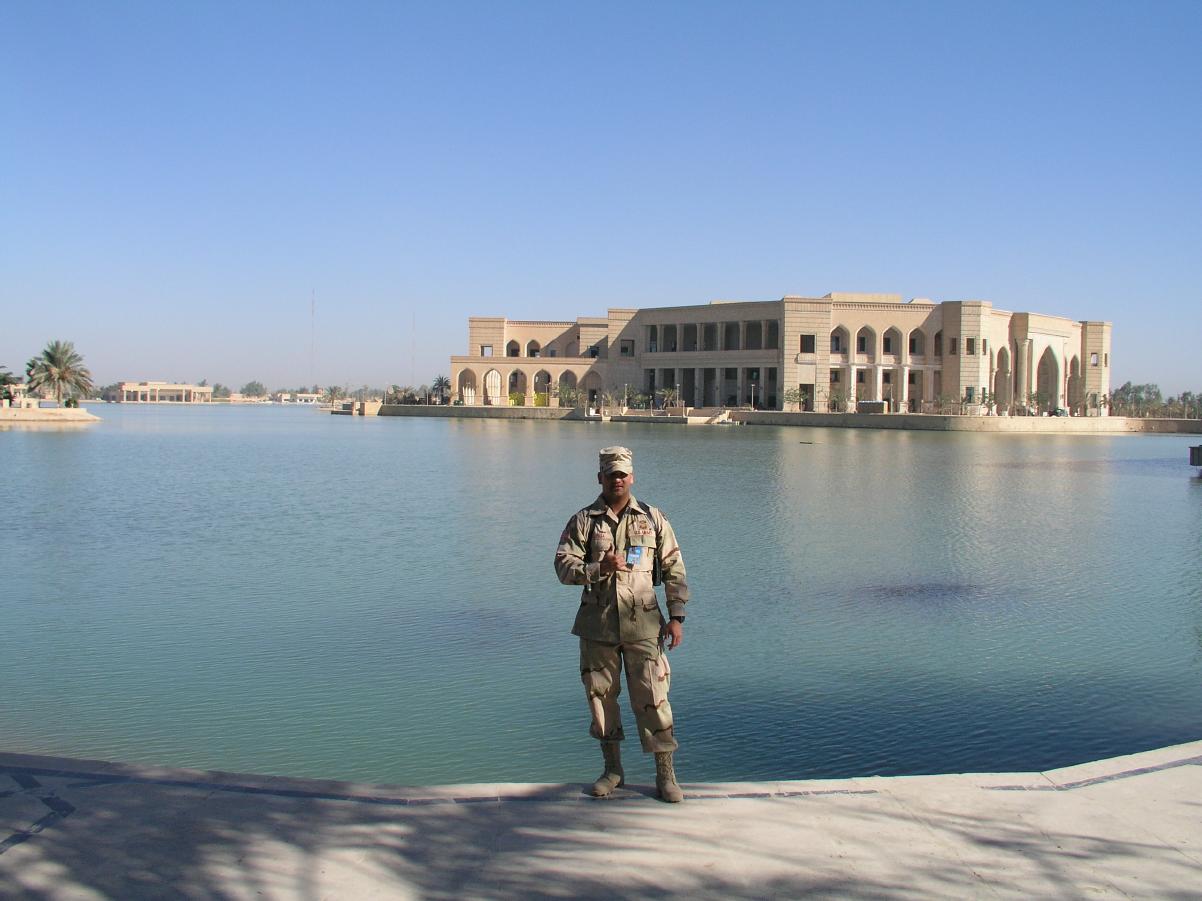 Me in front of the palace