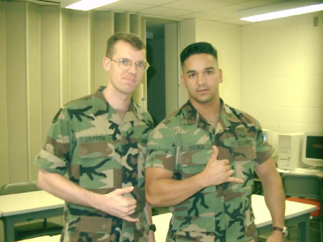 Tim Griffith and me at Warrant Officer Basic Course