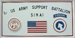 1st Support BN (Airborne), Multinational Force and Observers, Sinai, El Gorah, Egypt