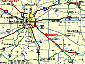 Shelbyville National Guard map