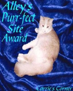 Alleys Purr-fect Site Award