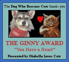 The Ginny Award From Diabella Loves Cats