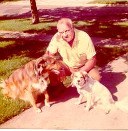 Dad, Kelly, and Buttons