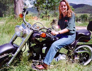 Me on Harley near Surfers' Paradise, Australia