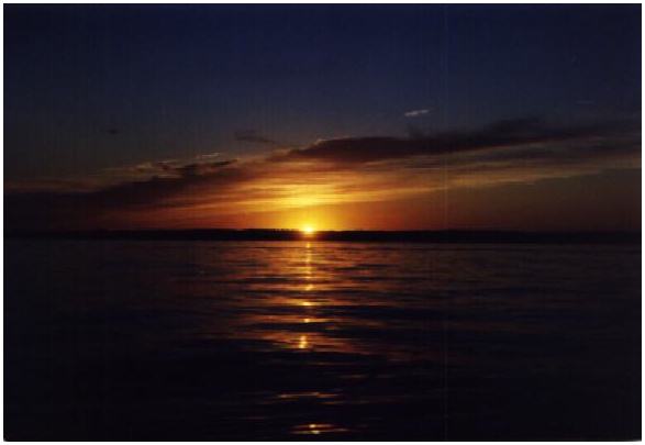 Photo of sunset on Green Lake