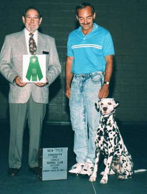 Frank with owner/trainer Dave Slattum