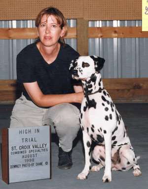 Stella going High In Trial on a VERY hot day