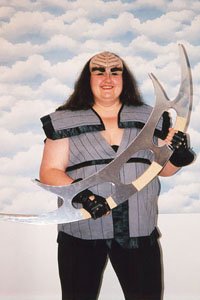 You don't want to mess with THIS Klingon either!! Remember, this is the lady who named her birds Shutup and Dammit!