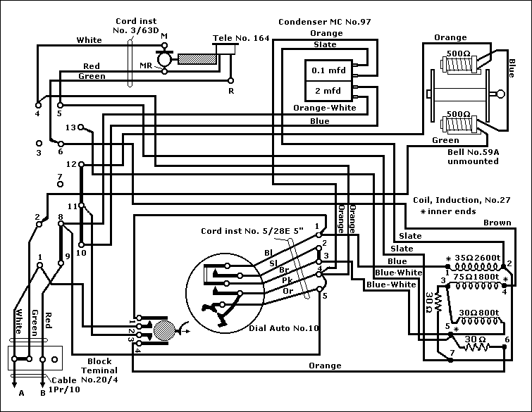 Telephone Number 332 Wiring Diagram