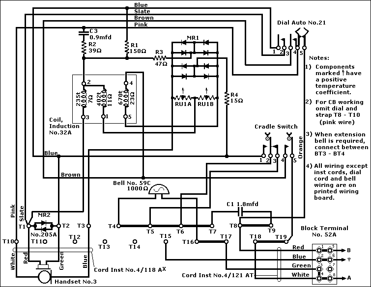 Telephone Number 746 Wiring Diagram