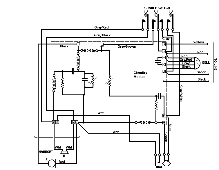 AT&T Telephone Number 500 Wiring Diagram