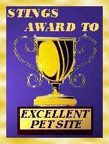 Stings Excellent
Petsite Award May 1999