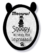 Meoww! Snoopy is Rarely This Impressed!  Presented: May 10, 2000